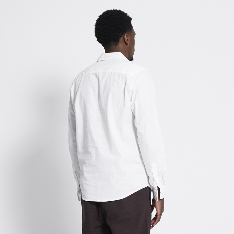 Linen blend shirt "Lucas" White